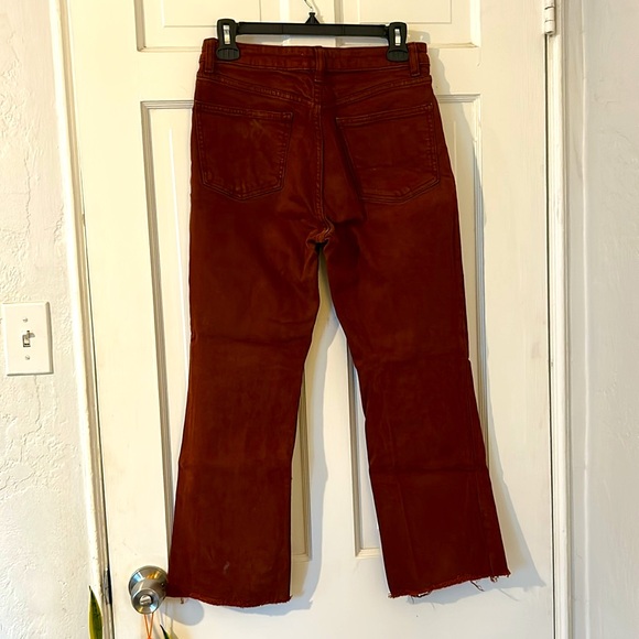 Zara Terracotta Denim Pants - Picture 6 of 6